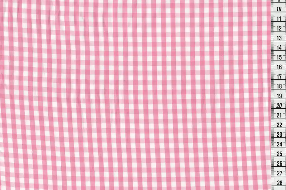 Karo gewebt helles rosa Geprüft