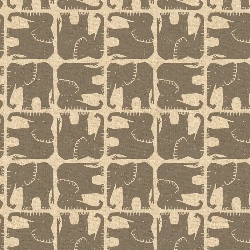 CANVAS Rising Sun Jolly Elephant Gray Unbleached Canvas Online Kaufen