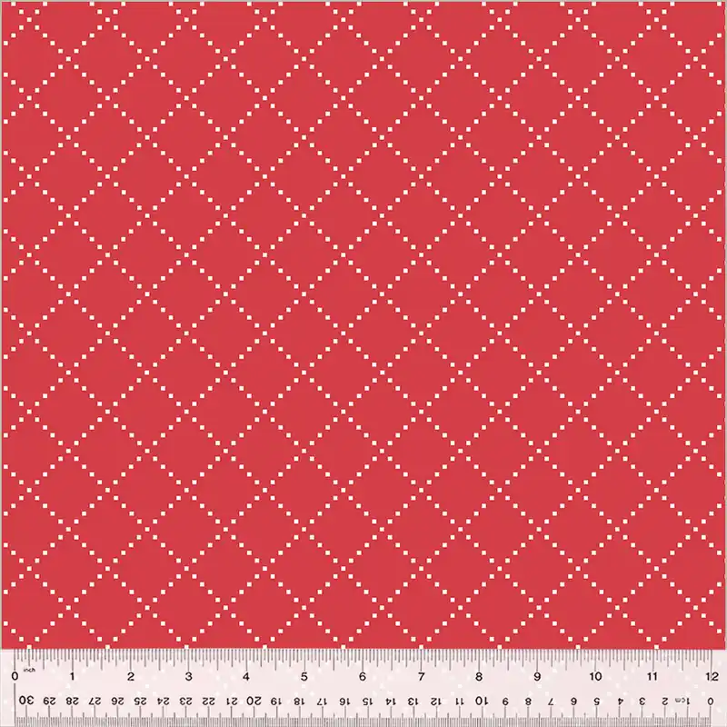 Mega-Angebot Clover & Dot Allisson Harris Cluck Cluck Sew Bias Grid Red