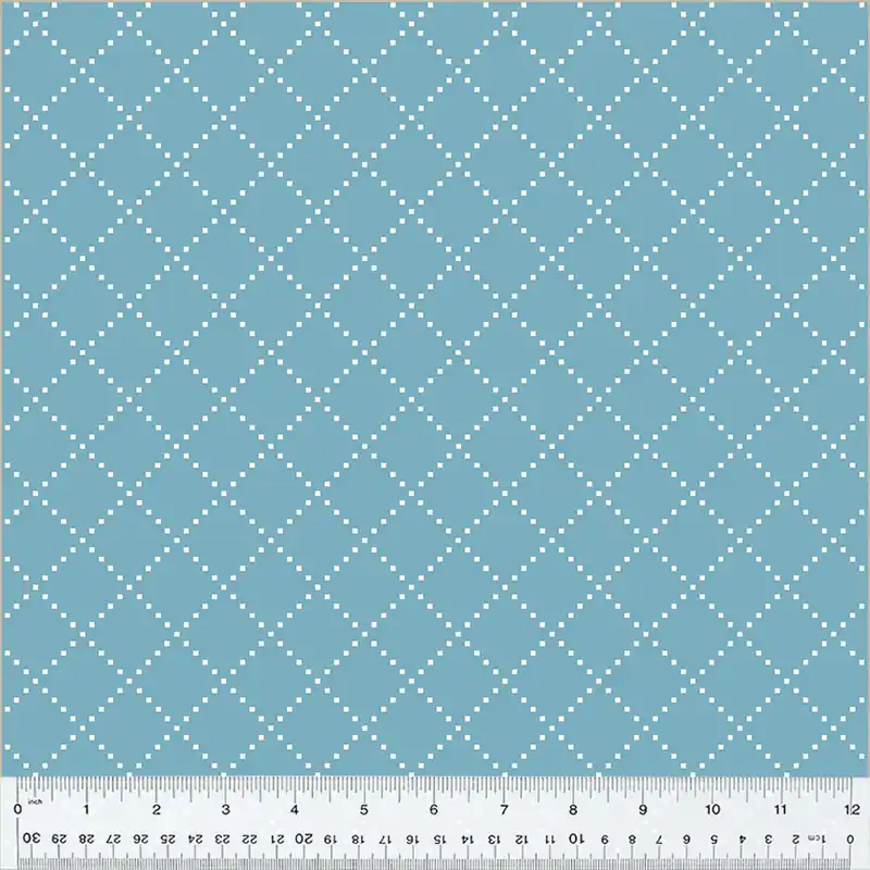 Clover & Dot Allisson Harris Cluck Cluck Sew Bias Grid Cerulan Günstig