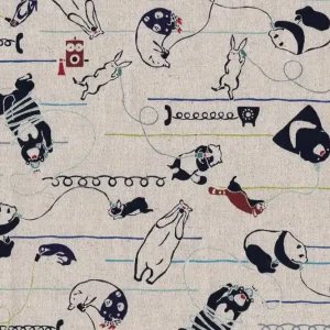 Ausverkauf Wachstuch Kokka animals beige Telefon