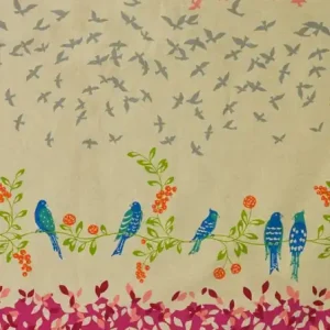 Preis Gesenkt Echino Patchwork Vögel pink