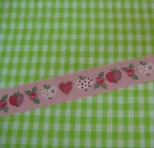 Gratis Versand Webband Apfel und Rosen