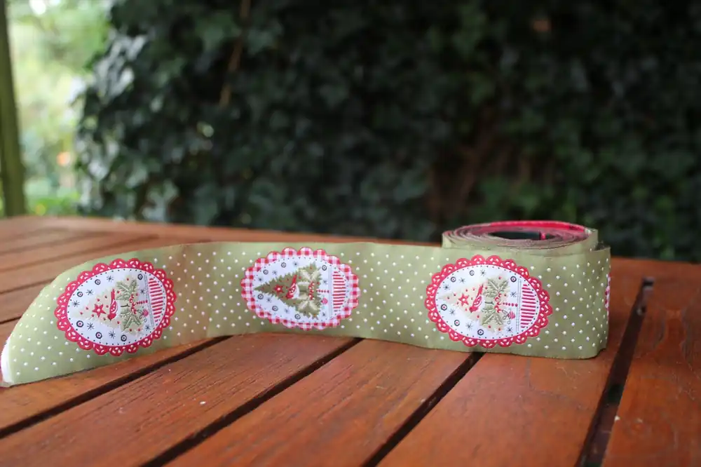 Angebot Webband Weihnachtsbaum grün