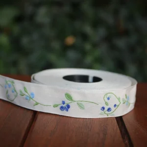 Webband Beerenherz blau Heute Kaufen