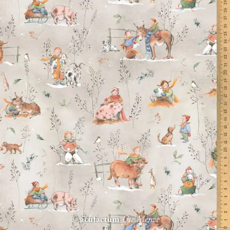 Im Trend Acufactum Stoff Winter auf dem Bauernhof