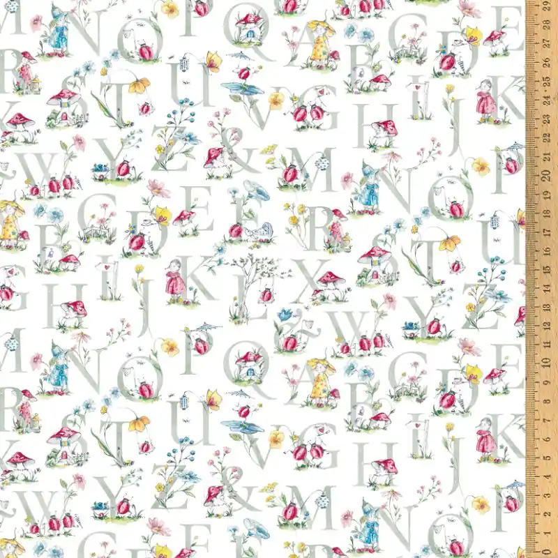 Preisreduziert Acufactum Stoff Wiesenfest Alphabet