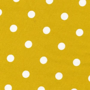 Dekostoff Dots Big mustard Sonderangebot