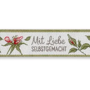 Direkt Vom Hersteller Webetikett "mit Liebe selbstgemacht"