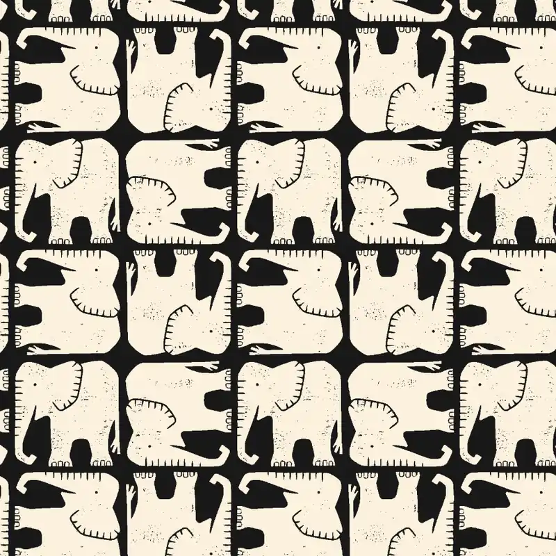 Neu Rising Sun by Loes van Oosten Jolly Elephant black