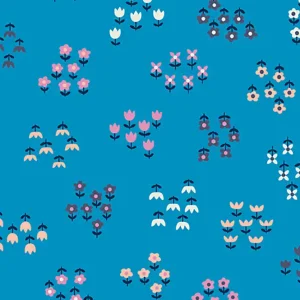 Neu Im Sortiment Ruby Star Society Tarrytown by Kimberly Kight Little Flowers Floral bright blue