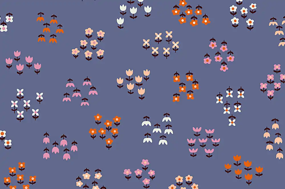 Ruby Star Society Tarrytown by Kimberly Kight Little FLowers Floral periwinkle Saisonangebot