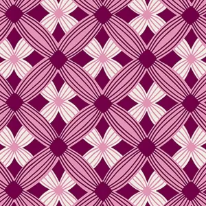 Billig Ruby Star Society Tarrytown by Kimberly Kight Tuffted Geometric purple velvet