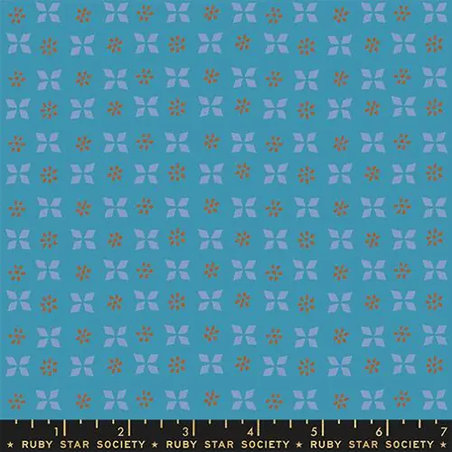 Ruby Star Society Sugar Maple Marcella Alexia Abegg Block Print Vintage Blue Rabatt