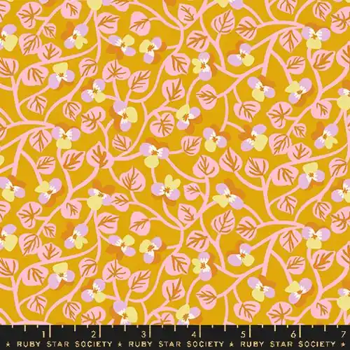 Ruby Star Society Kimberly Kight Bird is the Word Pansy Goldenrod Limited Edition