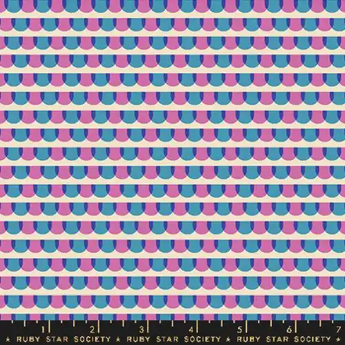 Echt Ruby Star Society Collaborative Collection Animal Animal Roof Tiles Vintage Blue