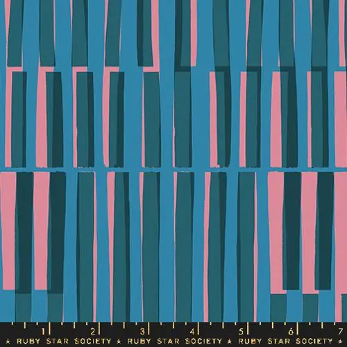 Ruby Star Society Collaboration Geometry Ladders chambray Bestseller