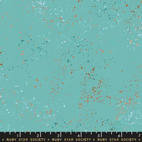 Preisreduziert Ruby Star Society Speckled Metallic by Rashida Coleman Hale Turquoise 72M