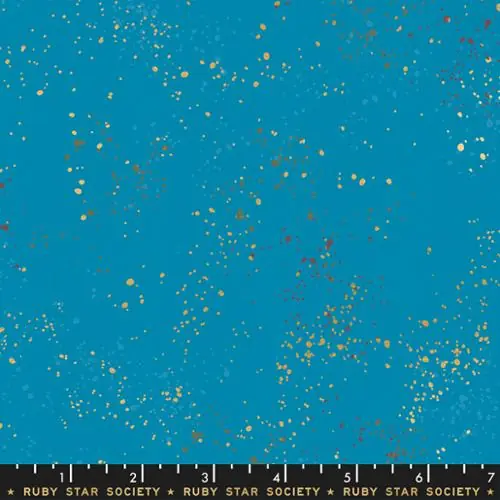 Ruby Star Society Speckled Metallic by Rashida Coleman Hale Bright Blue 50M Hochwertig