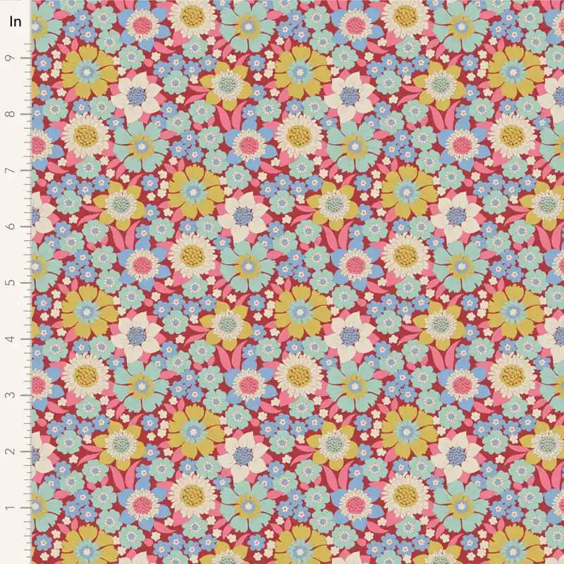 Tilda Wallflower Lauren burgundy Zertifiziert