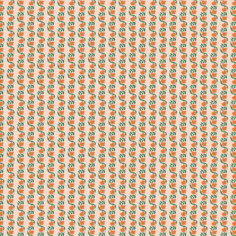 Cotton and Steel RIfle Paper Bramble Messina Stripe Red Metallic Preisreduziert