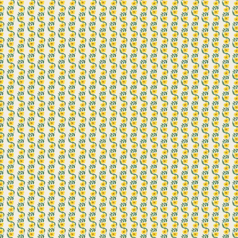Direkt Vom Hersteller Cotton and Steel RIfle Paper Bramble Messina Stripe Yellow Metallic