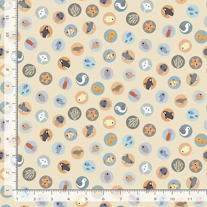 Dear Stella Fabrics Paint Love Studio Beyond the Sea Under Sea Dawn Garantierte Lieferung