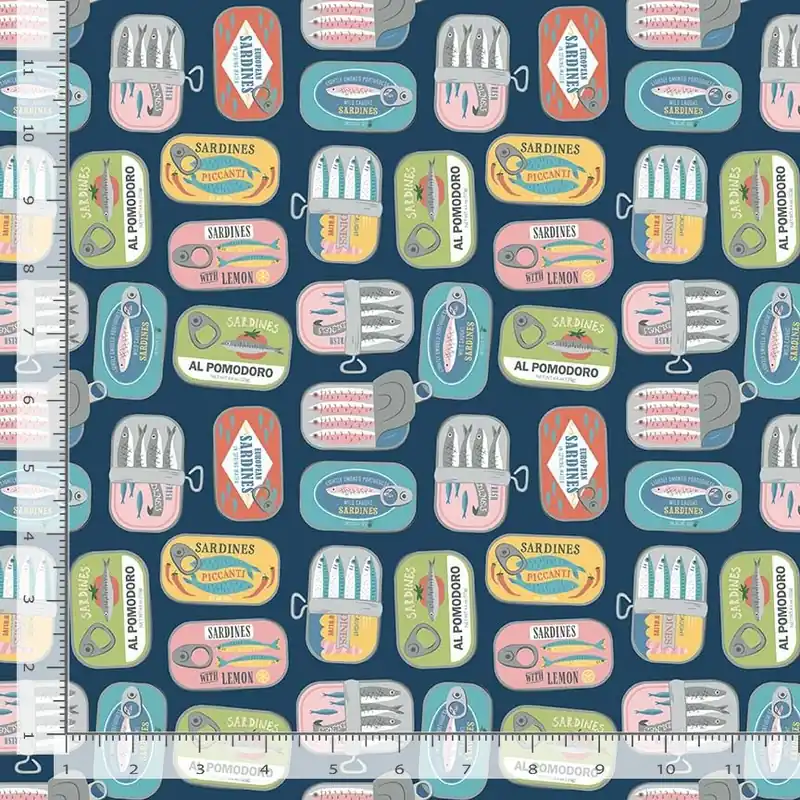 Sichere Zahlung Dear Stella Fabrics Wanderlust Partners in Brine Iris