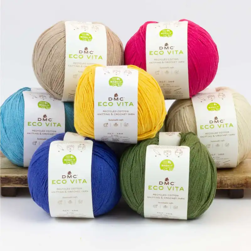 Angebot DMC Eco Vita – Garn aus 80 % recycelter Baumwolle & 20 % recycelten Fasern