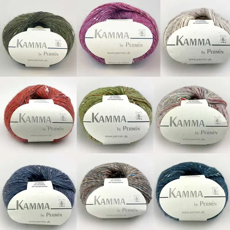 Kamma by Permin – Edles Garn mit Wolle, Alpaka, Seide & Tweed-Effekt Angebot