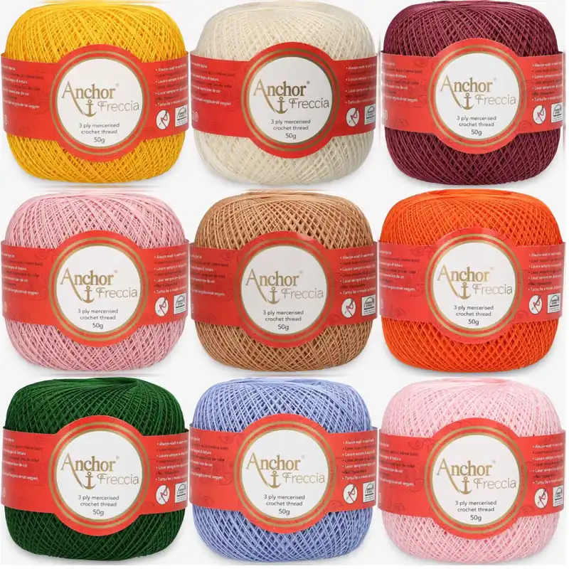 Im Trend Anchor Freccia 16 – Feines Baumwollgarn für filigranes Häkeln