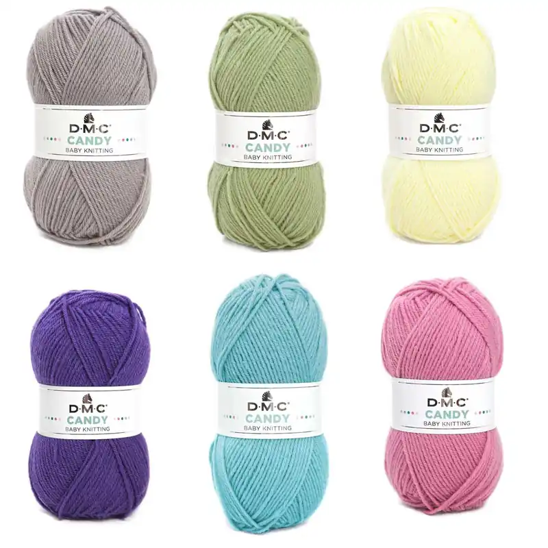 DMC Candy Garn – 55 % Polyamid & 45 % Acryl Geld-Zurück-Garantie