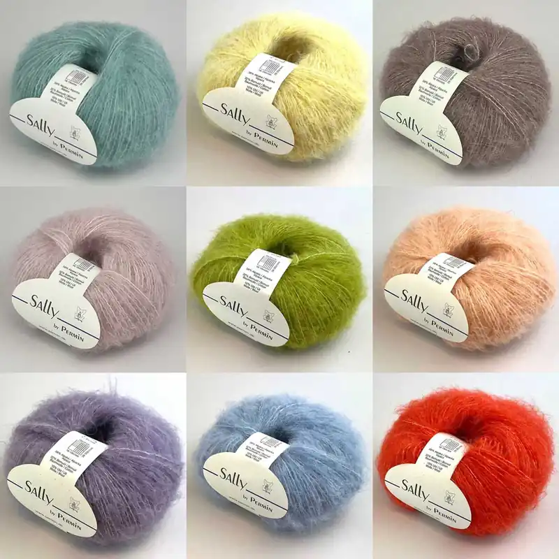 Sally by Permin – Fluffiges Garn aus Superfine Alpaka, Baumwolle & Merino (175m/50g) Heißes Angebot
