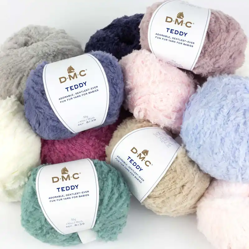 Neuheit DMC Teddy Garn – 100 % Polyamid, flauschig & pflegeleicht