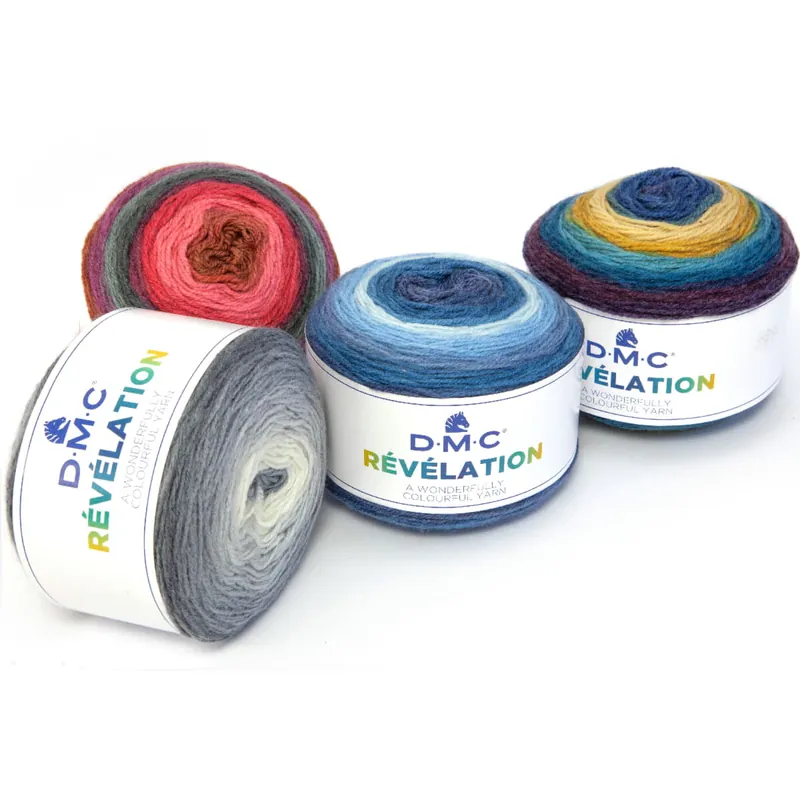 Top-Qualität DMC Révélation – farbenfrohes Garn 19 % Wolle, 78 % Acryl, 3 % Polyester