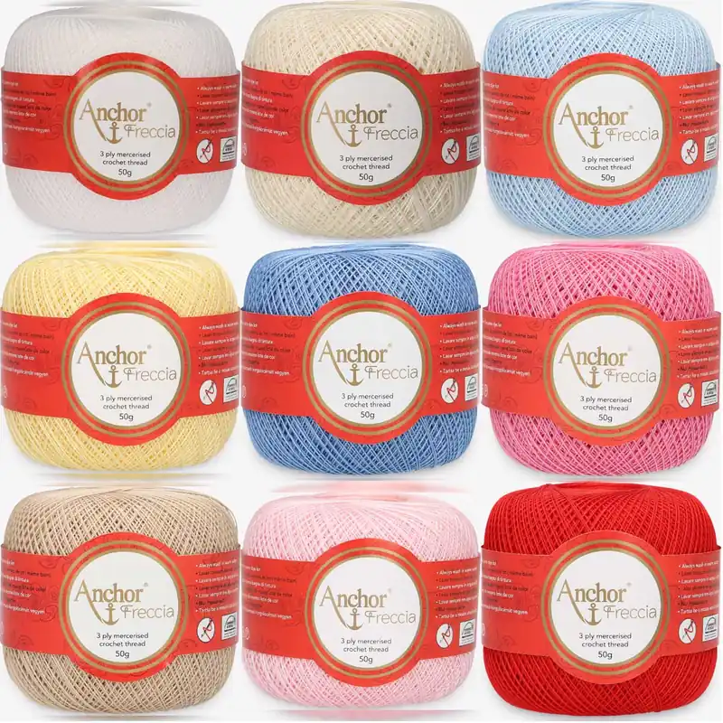 Anchor Freccia 20 – Feines Baumwollgarn für Spitzen & Häkelarbeiten Gleich Bestellen