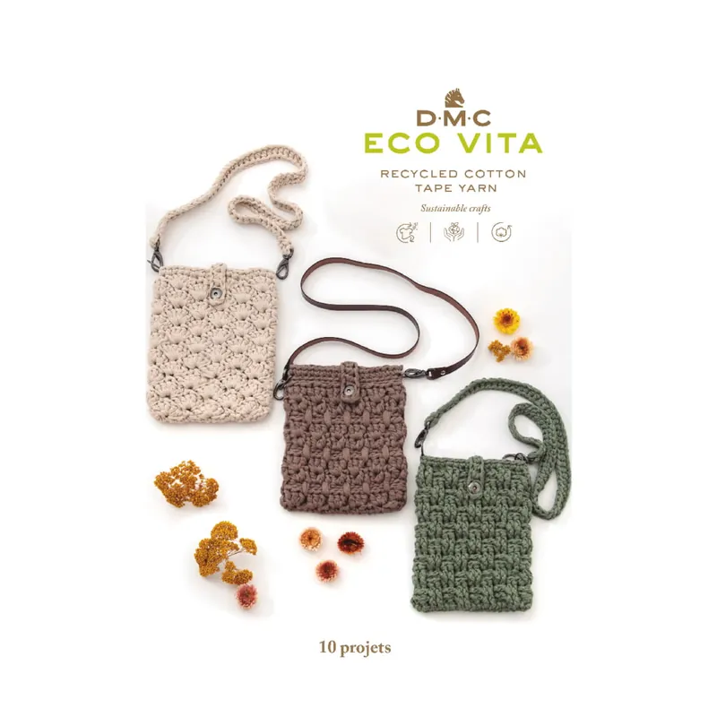 Highlight Eco Vita Tape Häkelbuch – Taschen & Accessoires aus recyceltem Garn (DE, EN, NL)