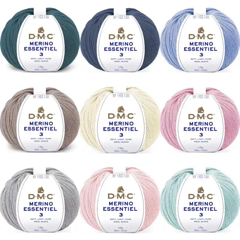DMC Merino Essentiel-3 – Garn aus 50 % Merinowolle & 50 % Acryl Direkt Vom Hersteller