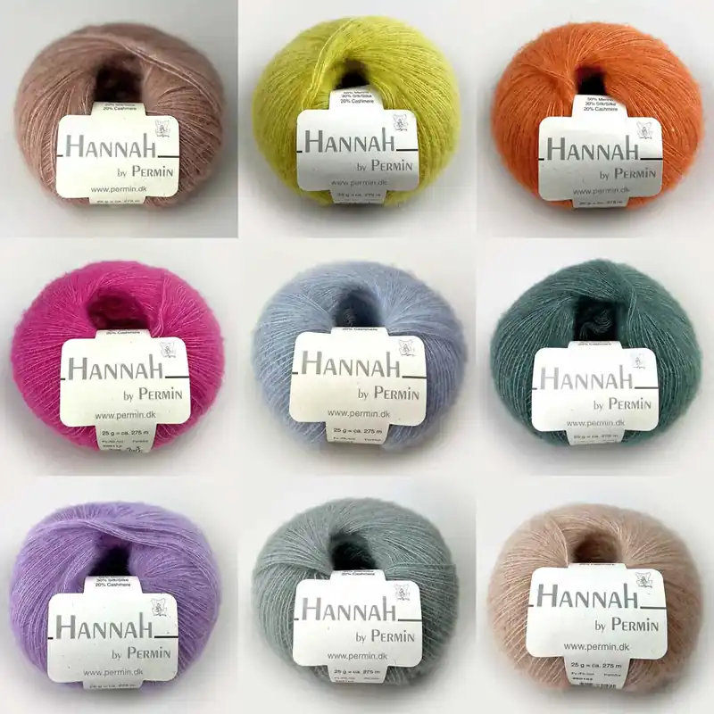 Hannah by Permin – Luxusgarn aus Merinowolle, Seide & Kaschmir Zertifiziert