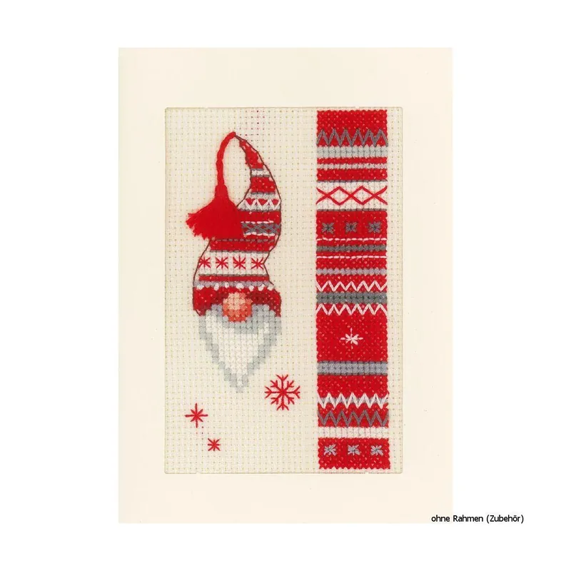 Neue Ware Vervaco Grußkarten „Wichtel“, 3er Set, Zählmuster