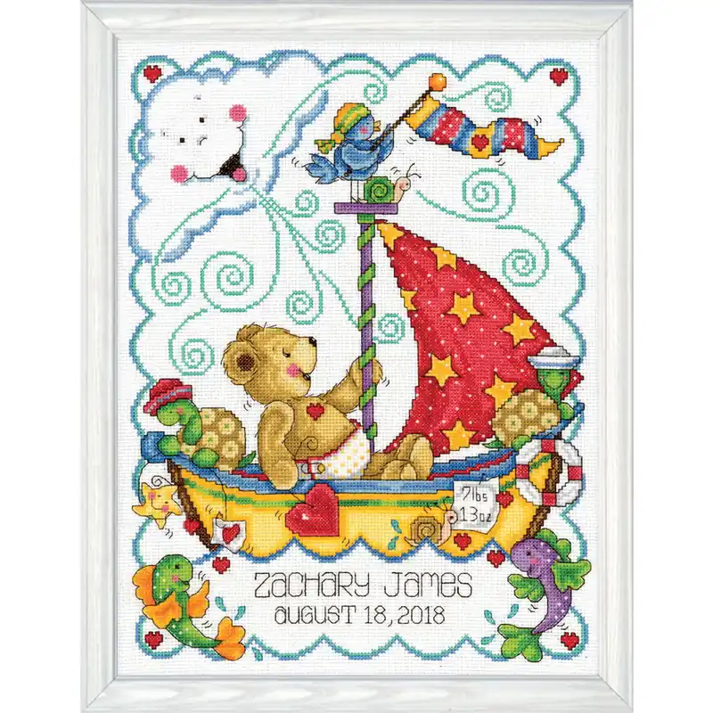 Top-Seller Tobin Home Crafts Kreuzstich Stickpackung „Wegsegeln“, Zählmuster, 28x36cm