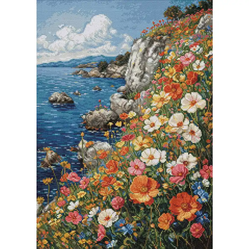 Meistverkauft Luca-S Kreuzstich Stickpackung „Sommerduft“, Zählmuster, 27x38cm