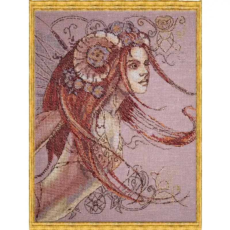 Nimue Kreuzstich Set „Zeichen der Feen – Widder“, Zählmuster, 130K, 17,5x23cm Schneller Versand