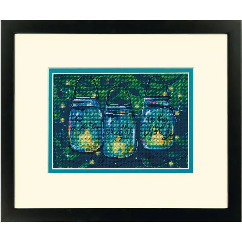 Solange Der Vorrat Reicht Dimensions Kreuzstich Stickpackung „Sei ein Licht“, Zählmuster, 17,7×12,7cm