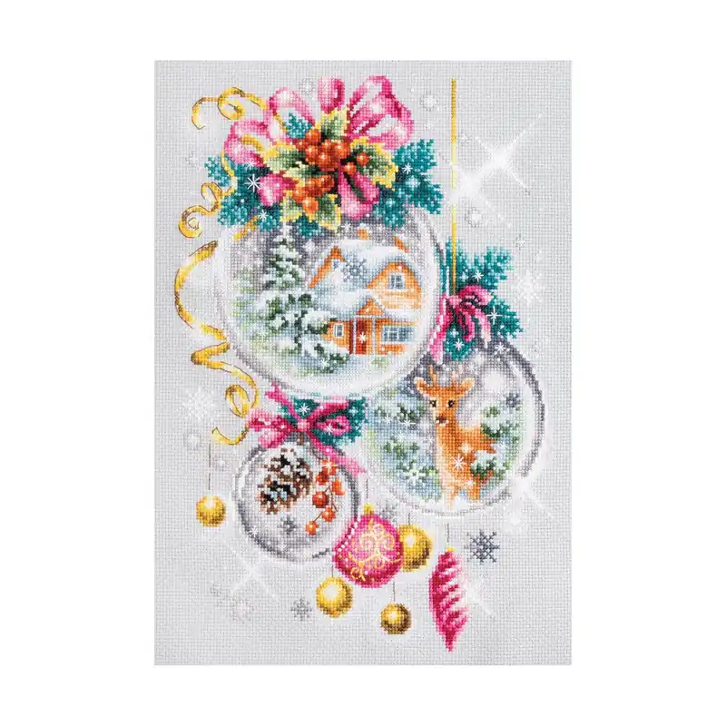 Aktuell Magic Needle Zweigart Edition Kreuzstich Set „Weihnachtsmärchen“, Zählmuster, 22x32cm