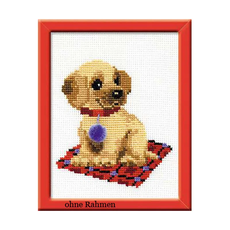 Riolis Kreuzstich-Set „Welpe“, Zählmuster Billig