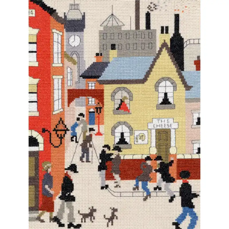 Kostenloser Versand Bothy Threads Kreuzstich-Set „Der Käse“, 21x28cm, XLC11, Zählmuster