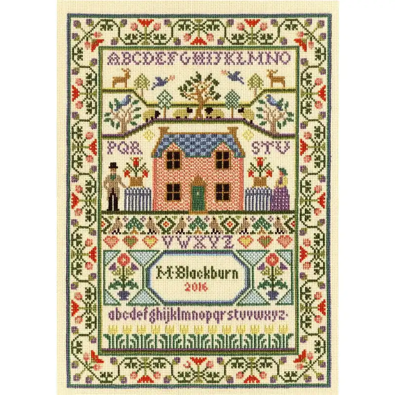 Markenprodukt Bothy Threads Kreuzstich-Set „Landhaus“, 24x34cm, XS3, Zählmuster
