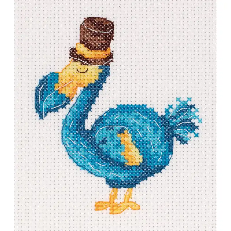 Klart Kreuzstich Stickpackung „Dodo“, Zählmuster, 11x13cm Nur Für Kurze Zeit