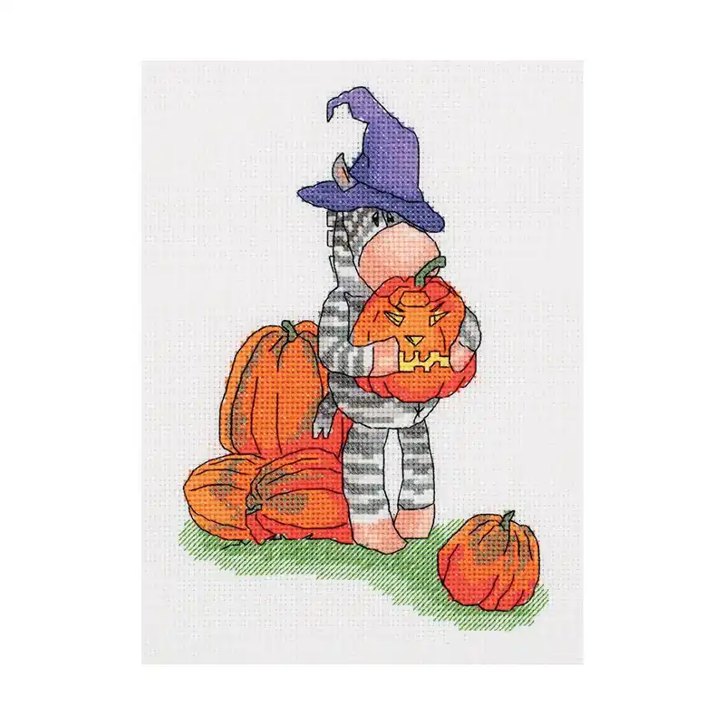 Online Kaufen Klart Kreuzstichset „Halloween“ 15x20cm, Zählmuster